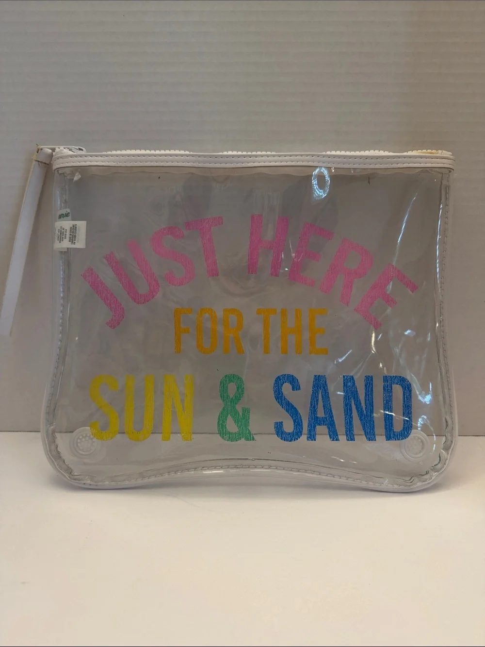 Aerie Clear Beach Pouch - Just Here for the Sun & Sand